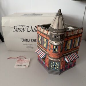 Department 56 The Original Snow Village 1988 Corner Cafe 5124-1 No Light In Box